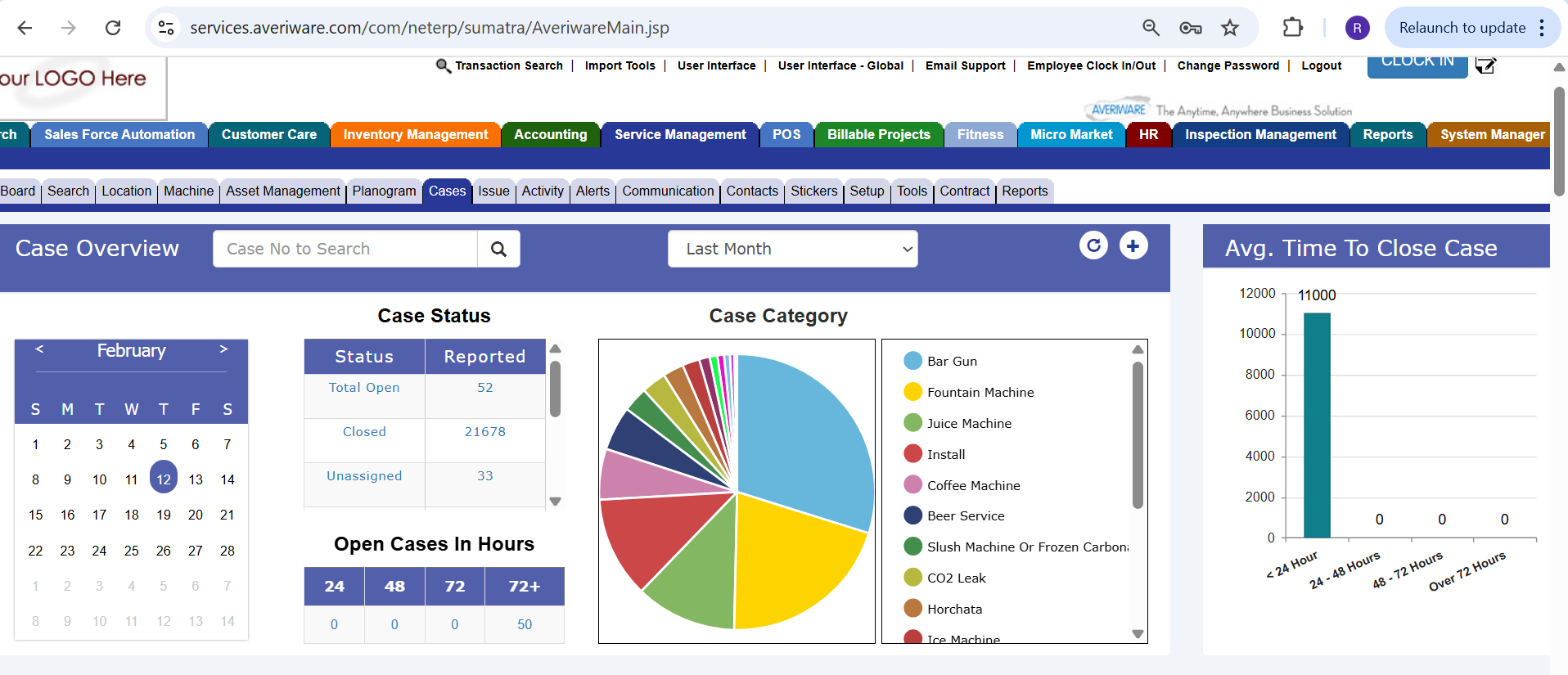 Averiware Dispatch Dashboard